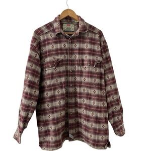 Vintage 90s Levi’s Jeanswear Plaid Flannel Shirt Men’s Size M 100% Cotton